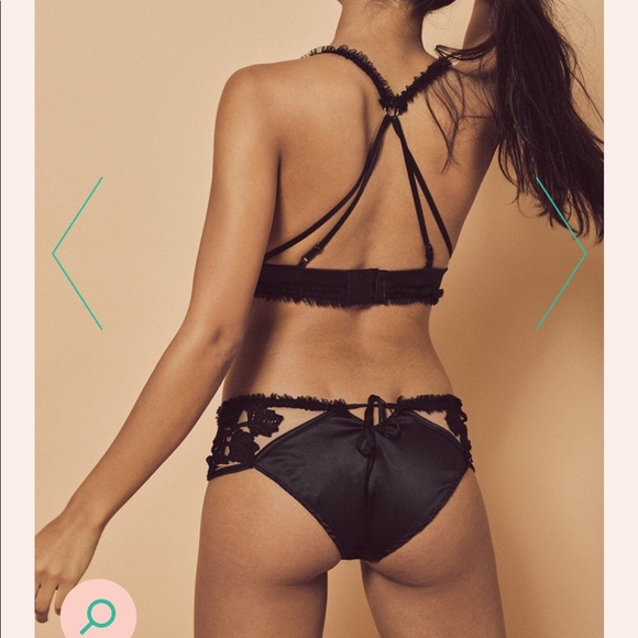 NEW • For Love & Lemons • Bordeaux Appliqué Panty - Picture 3 of 7